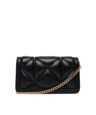 LOVE MOSCHINO EMBOSSED Mini sac bandouli&egrave;re en m&eacute;tal Noir - Portefeuilles Femme - 2