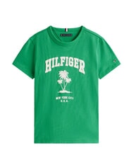 TOMMY HILFIGER TH KIDS T-shirt en coton &agrave; manches courtes vert &eacute;clatant - Tee-shirt enfant - 4