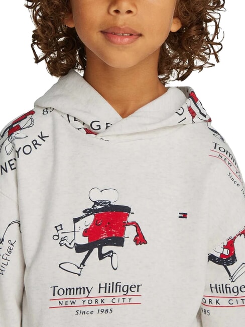 TH KIDS Sweatshirt &agrave; capuche bruy&egrave;re blanche comme neige - B&eacute;b&eacute; Sweat