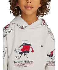 TOMMY HILFIGER TH KIDS Sweatshirt &agrave; capuche bruy&egrave;re blanche comme neige - B&eacute;b&eacute; Sweat - 3