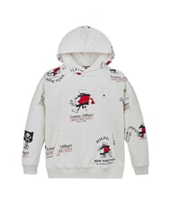 TOMMY HILFIGER TH KIDS Sweatshirt &agrave; capuche bruy&egrave;re blanche comme neige - B&eacute;b&eacute; Sweat - 4