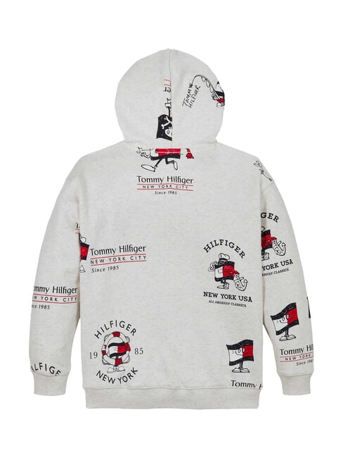 TH KIDS Sweatshirt &agrave; capuche bruy&egrave;re blanche comme neige - B&eacute;b&eacute; Sweat