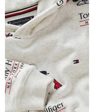 TOMMY HILFIGER TH KIDS Sweatshirt &agrave; capuche bruy&egrave;re blanche comme neige - B&eacute;b&eacute; Sweat - 6