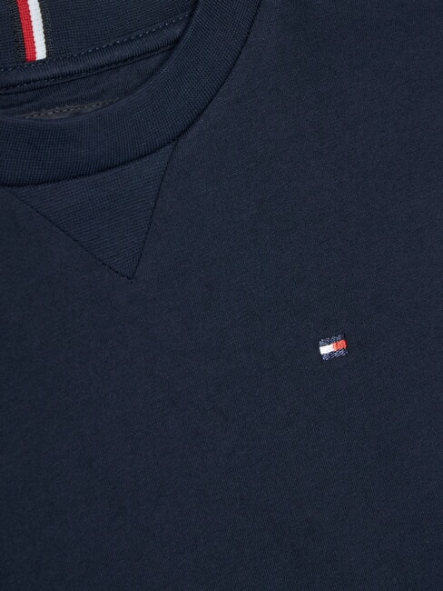 TH KIDS T-shirt &agrave; manches courtes avec broderie drapeau marine nuit noire - Tee-shirt enfant