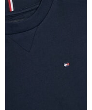 TOMMY HILFIGER TH KIDS T-shirt &agrave; manches courtes avec broderie drapeau marine nuit noire - Tee-shirt enfant - 3