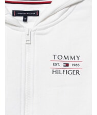 TOMMY HILFIGER TH KIDS Sweat-shirt &agrave; fermeture &eacute;clair int&eacute;grale pour enfants blanc - B&eacute;b&eacute; Sweat - 3