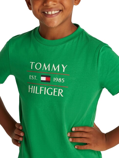 TH KIDS T-shirt avec logo maxi imprim&eacute; vert &eacute;clatant - Tee-shirt enfant