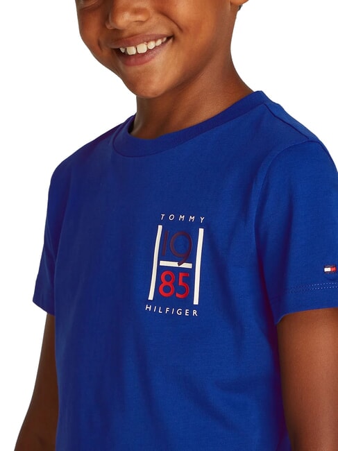 TH KIDS T-shirt &agrave; manches courtes pour enfants bleu en coin - Tee-shirt enfant