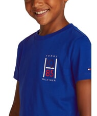 TOMMY HILFIGER TH KIDS T-shirt &agrave; manches courtes pour enfants bleu en coin - Tee-shirt enfant - 3
