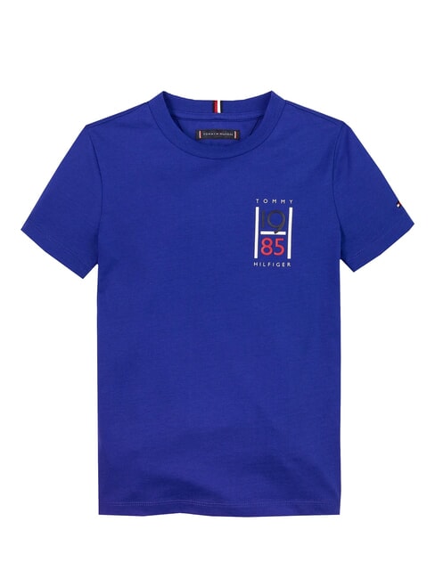 TH KIDS T-shirt &agrave; manches courtes pour enfants bleu en coin - Tee-shirt enfant