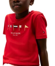 TOMMY HILFIGER TH KIDS T-shirt en coton &agrave; manches courtes rouge primaire - Tee-shirt enfant - 2