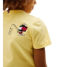 TOMMY HILFIGER TH KIDS T-shirt en coton &agrave; manches courtes citronnelle - Tee-shirt enfant - 3