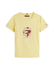 TOMMY HILFIGER TH KIDS T-shirt en coton &agrave; manches courtes citronnelle - Tee-shirt enfant - 4