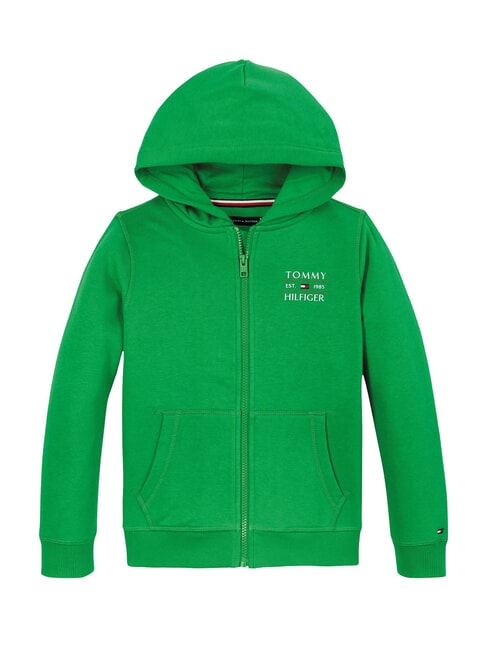 TH KIDS Sweat-shirt &agrave; fermeture &eacute;clair int&eacute;grale pour enfants vert &eacute;clatant - B&eacute;b&eacute; Sweat