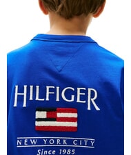 TOMMY HILFIGER TH KIDS T-shirt &agrave; manches courtes avec drapeau bleu en coin - Tee-shirt enfant - 4