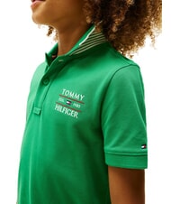 TOMMY HILFIGER TH KIDS polo &agrave; manches courtes pour enfants vert &eacute;clatant - Tee-shirt enfant - 2