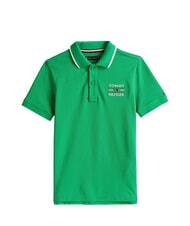 TOMMY HILFIGER TH KIDS polo &agrave; manches courtes pour enfants vert &eacute;clatant - Tee-shirt enfant - 4