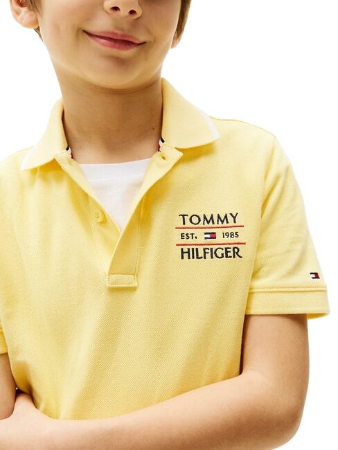TH KIDS polo &agrave; manches courtes pour enfants citronnelle - Tee-shirt enfant