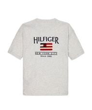 TOMMY HILFIGER TH KIDS T-shirt &agrave; manches courtes avec drapeau bruy&egrave;re blanche comme neige - Tee-shirt enfant - 5