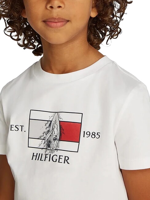 TH KIDS T-shirt &agrave; manches courtes imprim&eacute; blanc - Tee-shirt enfant