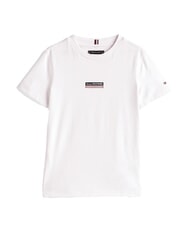 TOMMY HILFIGER TH KIDS T-shirt &agrave; manches courtes avec drapeau blanc - Tee-shirt enfant - 3