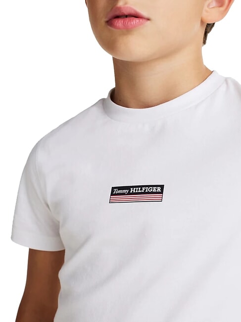 TH KIDS T-shirt &agrave; manches courtes avec drapeau blanc - Tee-shirt enfant