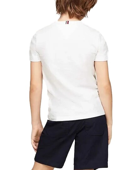 TH KIDS T-shirt &agrave; manches courtes imprim&eacute; blanc - Tee-shirt enfant