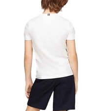 TOMMY HILFIGER TH KIDS T-shirt &agrave; manches courtes imprim&eacute; blanc - Tee-shirt enfant - 2