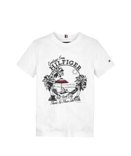TOMMY HILFIGER TH KIDS T-shirt &agrave; manches courtes imprim&eacute; blanc - Tee-shirt enfant - 4
