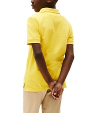 TOMMY HILFIGER TH KIDS polo en coton &agrave; manches courtes carambole jaune - Tee-shirt enfant - 2