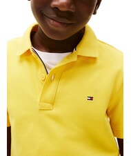 TOMMY HILFIGER TH KIDS polo en coton &agrave; manches courtes carambole jaune - Tee-shirt enfant - 3