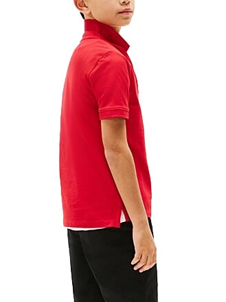 TH KIDS polo en coton &agrave; manches courtes rouge primaire - Tee-shirt enfant
