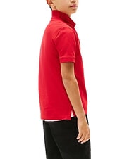 TOMMY HILFIGER TH KIDS polo en coton &agrave; manches courtes rouge primaire - Tee-shirt enfant - 2
