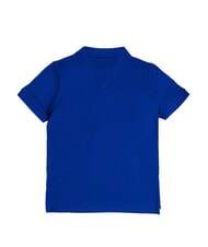 TOMMY HILFIGER TH KIDS polo en coton &agrave; manches courtes bleu en coin - Tee-shirt enfant - 5