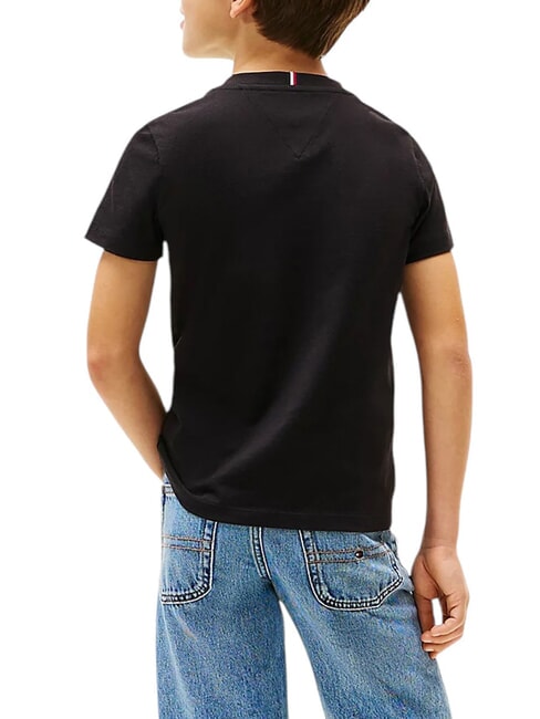 TH KIDS T-shirt &agrave; manches courtes avec poche noir - Tee-shirt enfant