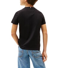 TOMMY HILFIGER TH KIDS T-shirt &agrave; manches courtes avec poche noir - Tee-shirt enfant - 2