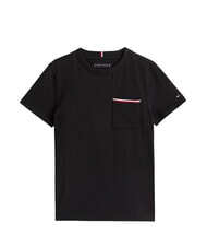 TOMMY HILFIGER TH KIDS T-shirt &agrave; manches courtes avec poche noir - Tee-shirt enfant - 3