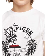 TOMMY HILFIGER TH KIDS T-shirt &agrave; manches courtes imprim&eacute; blanc - Tee-shirt enfant - 3