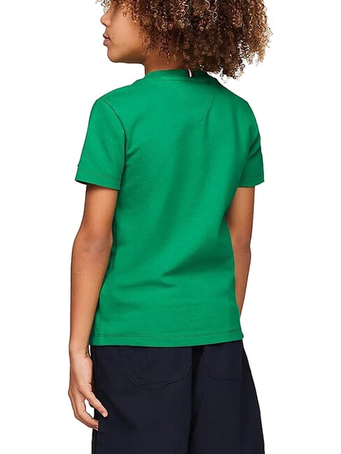 TH KIDS T-shirt &agrave; manches courtes avec &eacute;cusson logo Vert olympique - Tee-shirt enfant