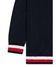 TOMMY HILFIGER TH KIDS Gilet en coton &agrave; boutons marine nuit noire - Pulls pour enfants - 3