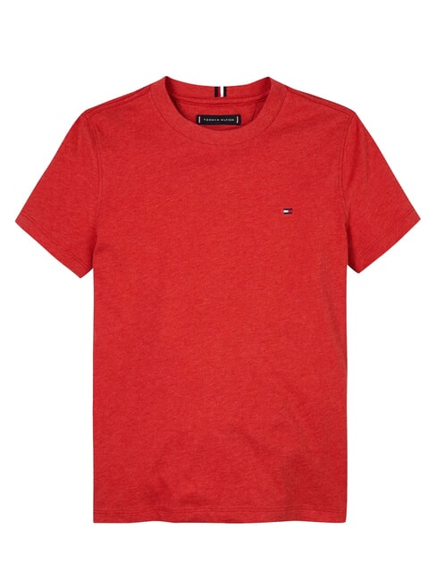 TH KIDS T-shirt &agrave; manches courtes coupe classique bruy&egrave;re rouge pomme - Tee-shirt enfant