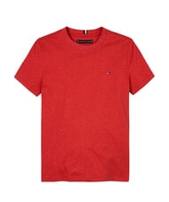 TOMMY HILFIGER TH KIDS T-shirt &agrave; manches courtes coupe classique bruy&egrave;re rouge pomme - Tee-shirt enfant - 4