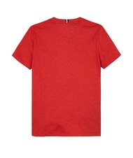 TOMMY HILFIGER TH KIDS T-shirt &agrave; manches courtes coupe classique bruy&egrave;re rouge pomme - Tee-shirt enfant - 5