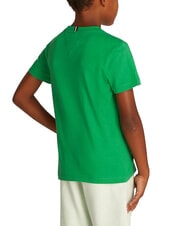 TOMMY HILFIGER TH KIDS T-shirt &agrave; manches courtes coupe classique vert &eacute;clatant - Tee-shirt enfant - 2