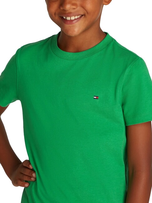 TH KIDS T-shirt &agrave; manches courtes coupe classique vert &eacute;clatant - Tee-shirt enfant