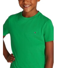 TOMMY HILFIGER TH KIDS T-shirt &agrave; manches courtes coupe classique vert &eacute;clatant - Tee-shirt enfant - 3