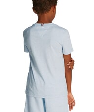 TOMMY HILFIGER TH KIDS T-shirt &agrave; manches courtes coupe classique bleu glacier - Tee-shirt enfant - 2