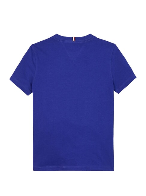 TH KIDS T-shirt &agrave; manches courtes coupe classique bleu en coin - Tee-shirt enfant