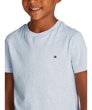 TOMMY HILFIGER TH KIDS T-shirt &agrave; manches courtes coupe classique bleu glacier - Tee-shirt enfant - 3
