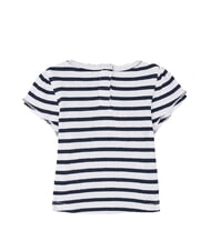 TOMMY HILFIGER TH KIDS BABY chemise &agrave; manches courtes marine nuit blanche rayures bretonnes - Barboteuses et tenues pour b&eacute;b&eacute; - 2